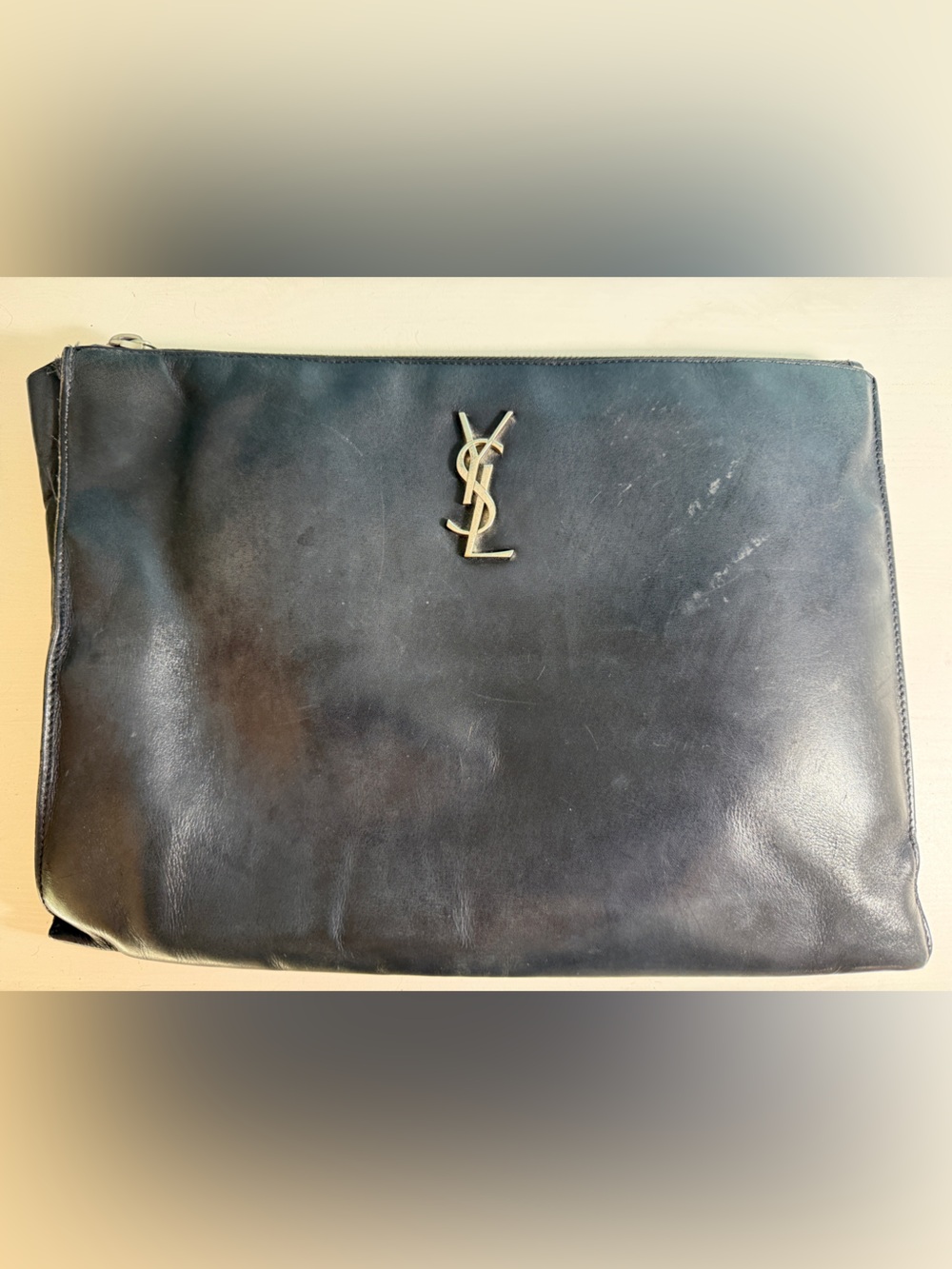 Authentic YSL Cassandre Clutch Monogram